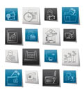 Bank and Finance Icons - Vector Icon Set