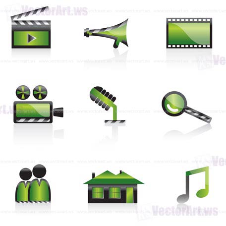cinema icon - vector icon set
