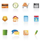 internet and website icons - vector icon set