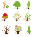 Tree Collection icon - vector illustration