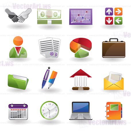 Business and Office icons - vector icon set