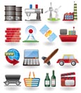 Business and industry icons - vector icon set