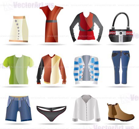 Clothing Icons - Vector Icon Set