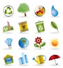 Realistic Icon - Ecology - Set for Web Applications - Vector