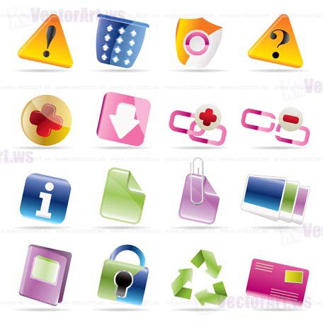 Web site and computer Icons - vector icon set