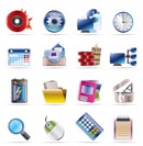 Computer, mobile phone and Internet icons -  Vector Icon Set