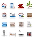 Realistic Real Estate icons - Vector Icon Set