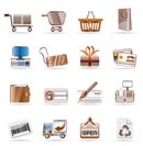 Online Shop and web site icons - Vector Icon Set