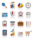 Business and Office Realistic Internet Icons - Vector Icon Set 3