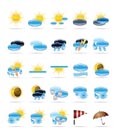 Weather icons - Vector Icon Set