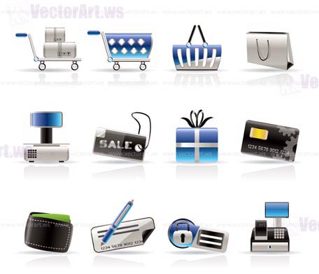 Online Shop Icons - Vector Icon Set