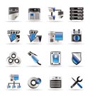 Server Side Computer icons - Vector Icon Set