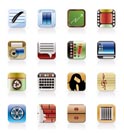 Business, Office and Mobile phone icons - Vector Icon Set