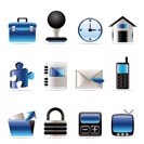 Business and office icons - vector icon set