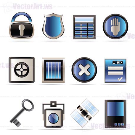 Security and Business icons - vector icon set