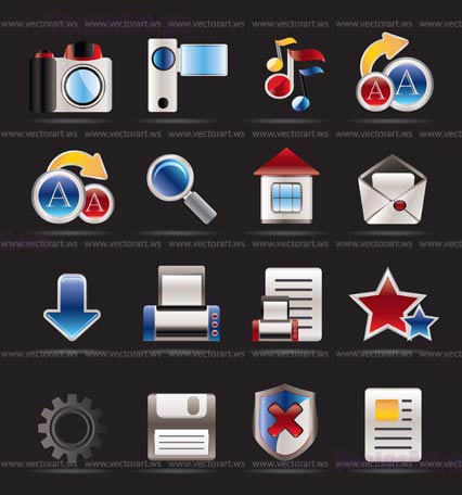 Internet and Website Icons - Vector Icon Set