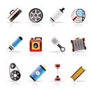 Realistic Car Parts and Services icons - Vector Icon Set 2