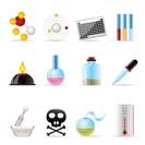 Chemistry industry icons - vector icon set