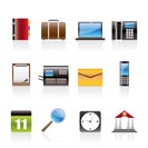 Business, Office and Mobile phone icons - Vector Icon Set