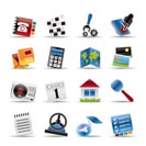 Mobile Phone and Computer icon - Vector Icon Set