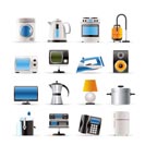 home equipment icons - vector icon set