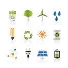 Ecology, energy and nature icons - Vector Icon Set