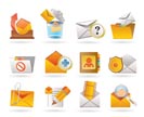 E-mail and Message Icons - vector icon set