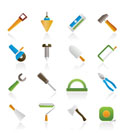 Construction and Building Tools icons - Vector Icon Set