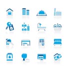 Real Estate objects and Icons - Vector Icon Set