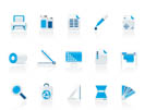 Commercial print icons - vector icon set