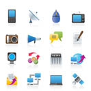 Communication and Technology icons - Vector Icon Set