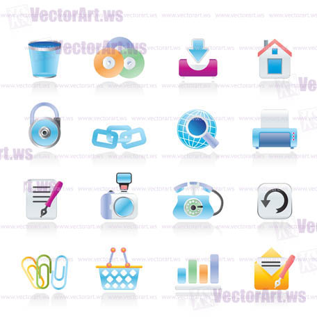 Website and internet icons - vector icon set