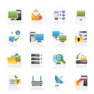 Computer Network and internet icons - vector icon set