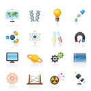 science, research and education Icons - Vector Icon set