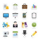 Business and office icons - vector icon set