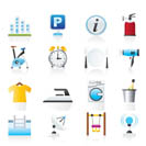 Hotel and travel icons - vector icon set