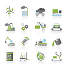 different kind of business and industry icons - vector icon set