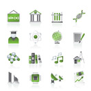 University and higher education icons - vector icon set