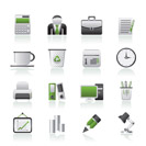 Business and office icons - vector icon set