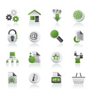 Website and internet icons - vector icon set