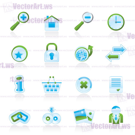 Web Site and Internet icons - vector icon set