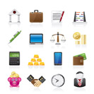 Business and office icons - vector icon set