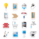 Construction and home renovation icons - vector icon set