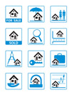 Real estate icons set - vector illustration