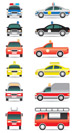 Special purpose cars - vector illustration