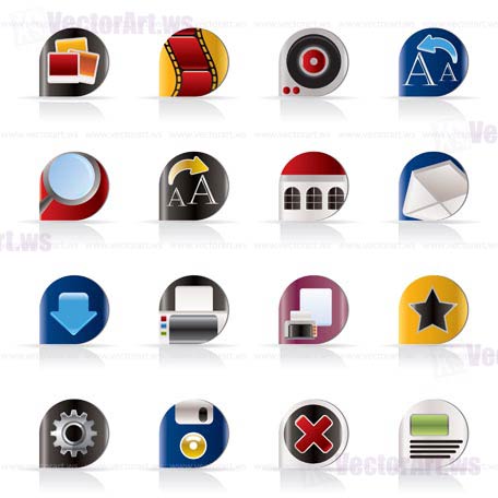 Internet and Website Icons - Vector Icon Set