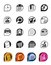 Simple Business and Office  Internet Icons - Vector Icon Set