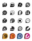 Simple Business and Office Icons - vector icon set