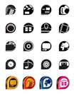 Internet, Computer and mobile phone icons - Vector icon set