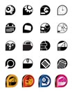 Computer, mobile phone and Internet icons -  Vector Icon Set